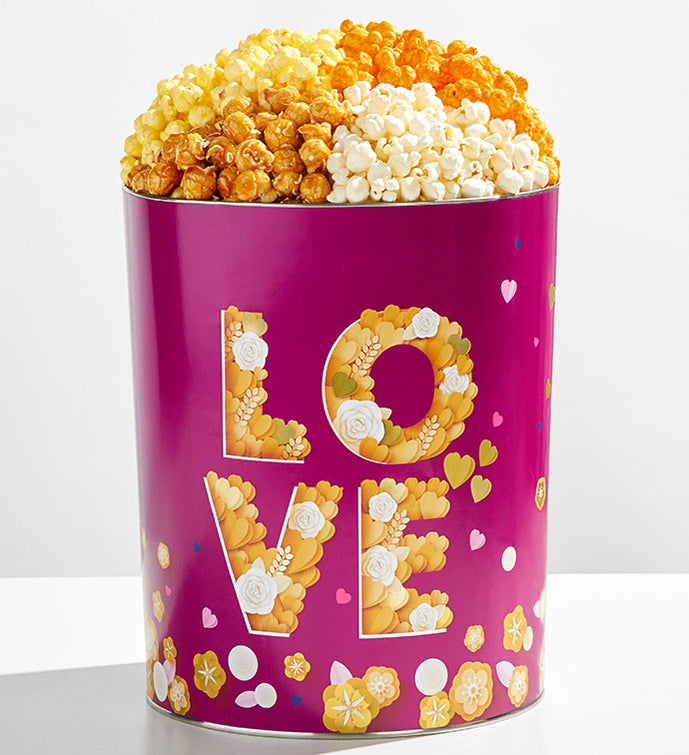 Pop'n with Love Popcorn Tins